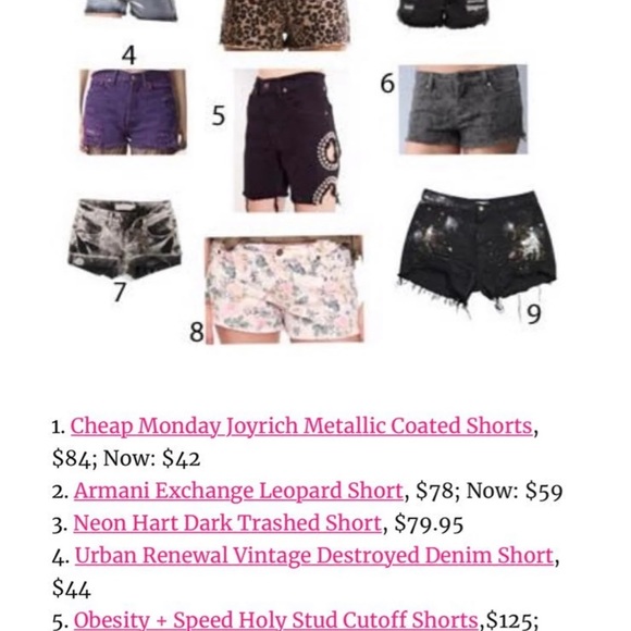 LEVI’s Holy Stud Cutoff Shorts - Picture 5 of 8